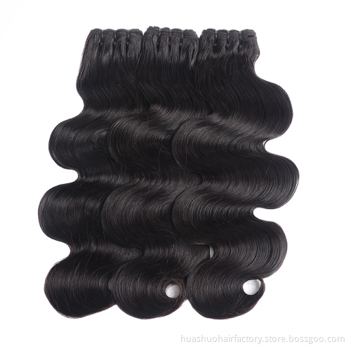 Double Drawn Raw Virgin Wavy Cuticle Aligned Hair Body Wave Texture Cambodian Hair From Cambodia